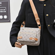 Valeria | Retro Letter Print Shoulder Bag