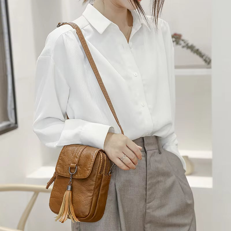 Lena | Vegan Leather Small Shoulder Bag