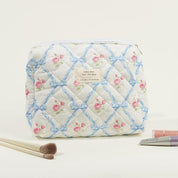 Elisse | Elegant Padded Makeup Bag Set with Floral Design