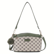 Mila | Leather Shoulder Bag for Women with Plaid Pattern