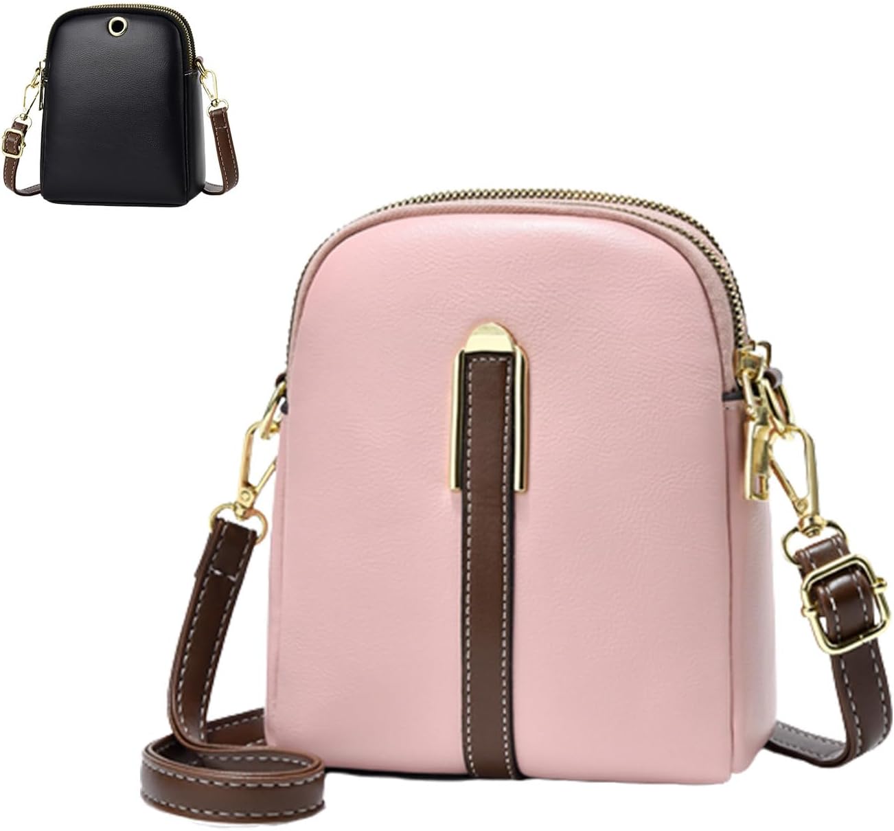 Sophie | Mini Shoulder Bag made of Lychee Leather