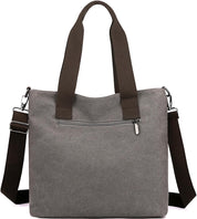 Lena | Canvas Shoulder Bag with Multiple Pockets