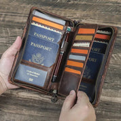 Ocean | Full Leather Passport Holder