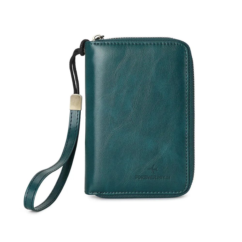 Samira | RFID-blocking Passport Holder Travel Wallet with Wrist Strap