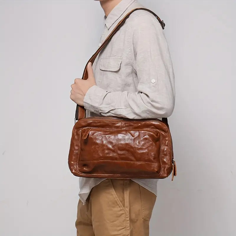 Owen | Genuine Leather Crossbody Travel Bag