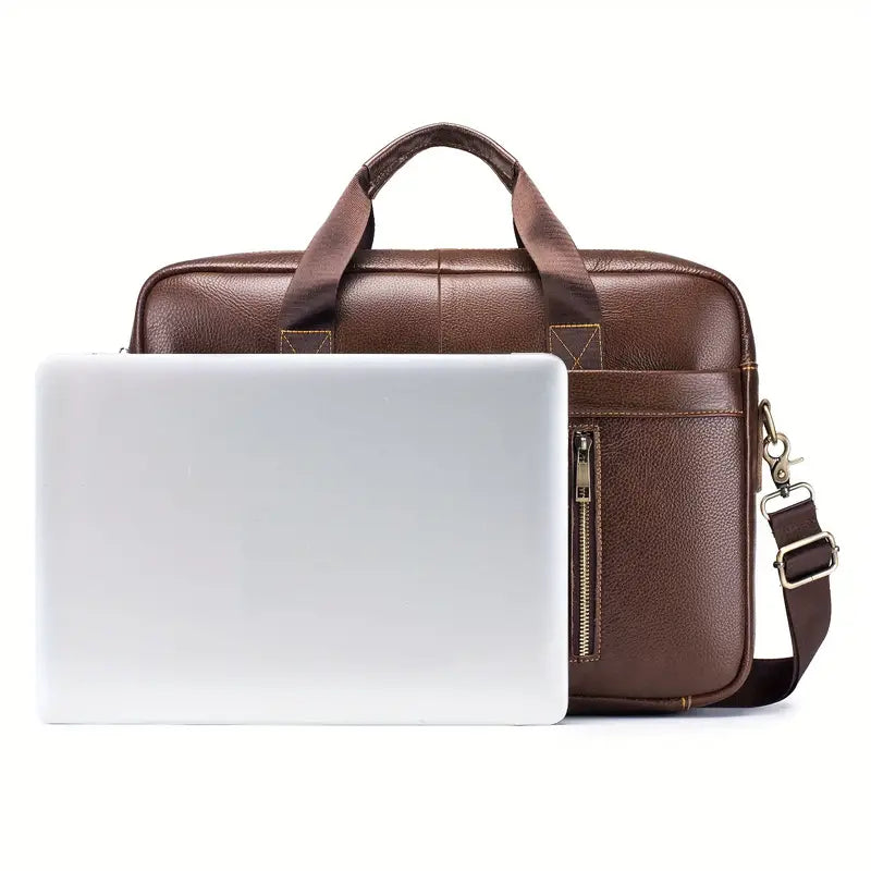 Alexander | Leather Crossbody Messenger Laptop Bag Travel Bag