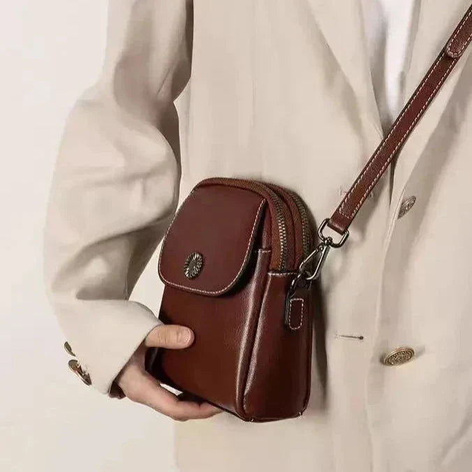 Sophie | Women's Vintage Leather Small Crossbody Bag