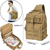 Max | Large Tactical Travel Crossbody Sling Bag for Men