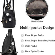 Nina | Women's Waterproof PU Leather Crossbody Sling Bag Backpack