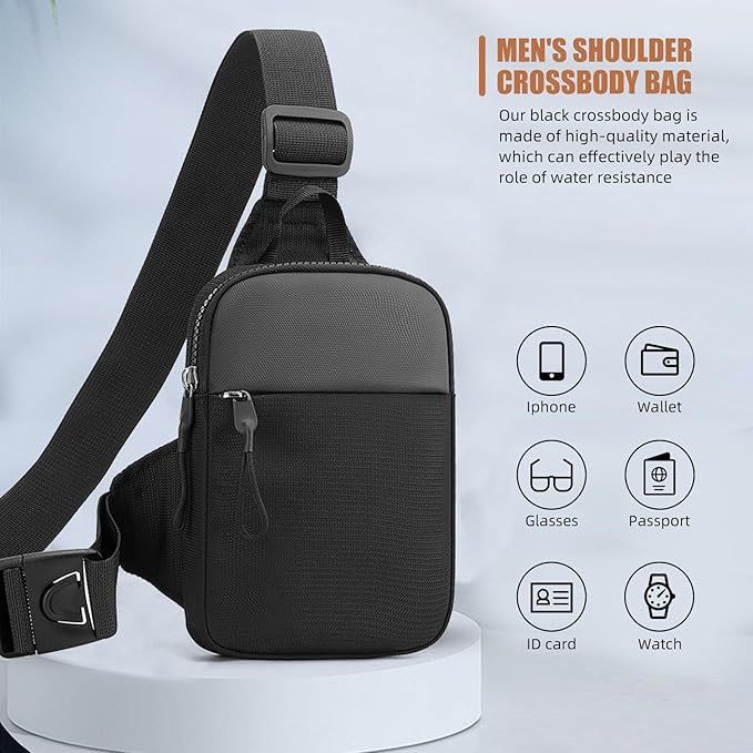 Noah | Waterproof Canvas Crossbody Sling Bag for Travel & Hiking