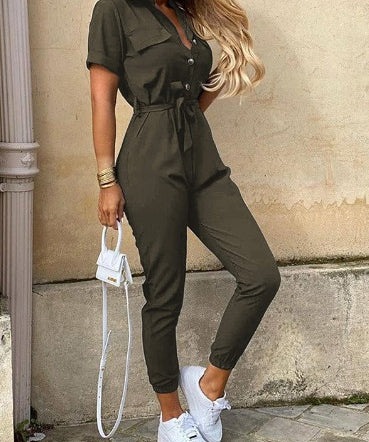 IVY | Summer Cargo Jumpsuit