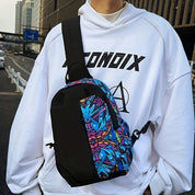 Sam | Crossbody Bag with Graffiti Design and Anti-Theft Protection