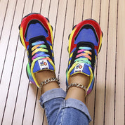 Melody | Vibrant Rainbow Design Shoes