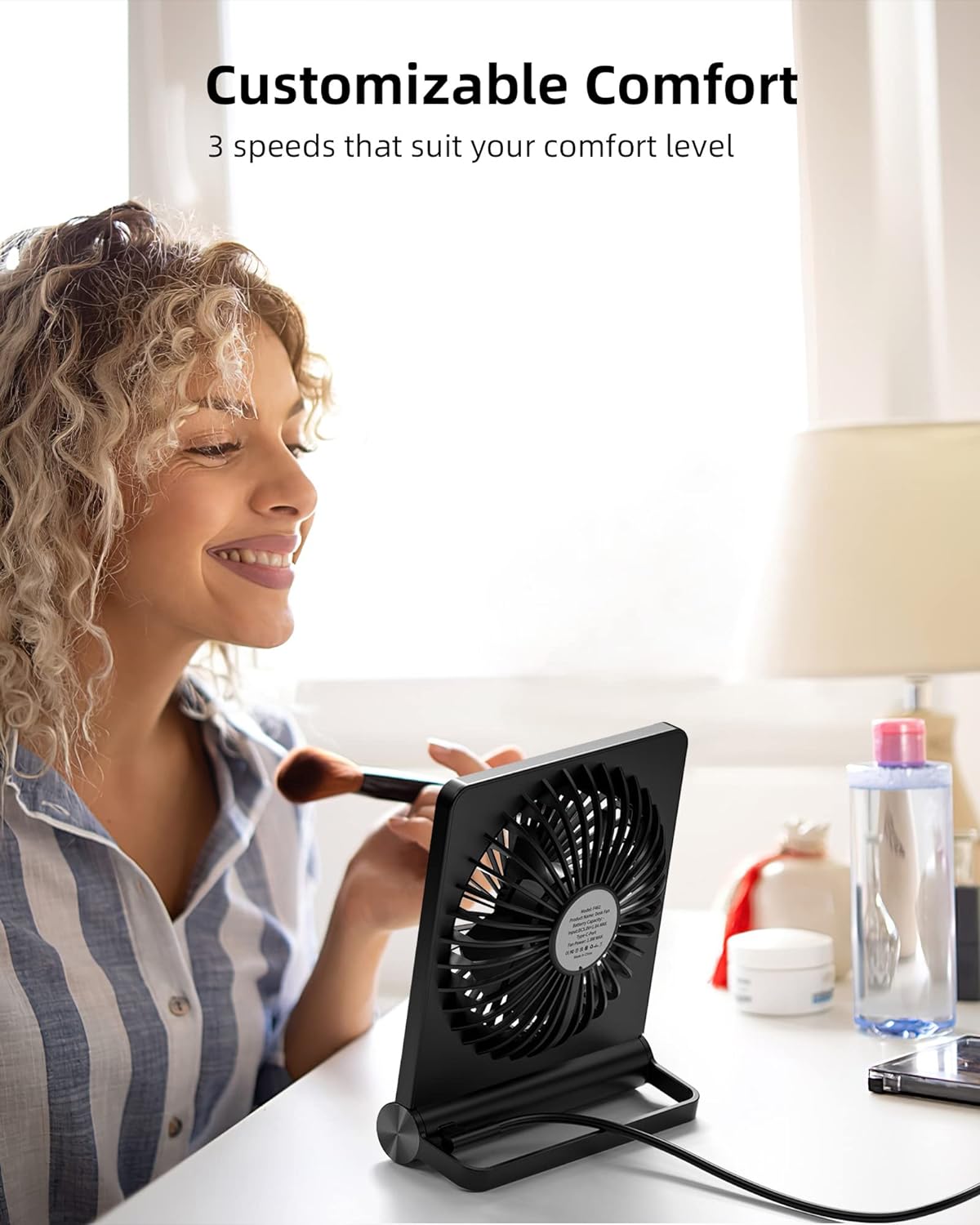 BreezeMax | Ultra-Quiet Strong Wind Small Table Fan