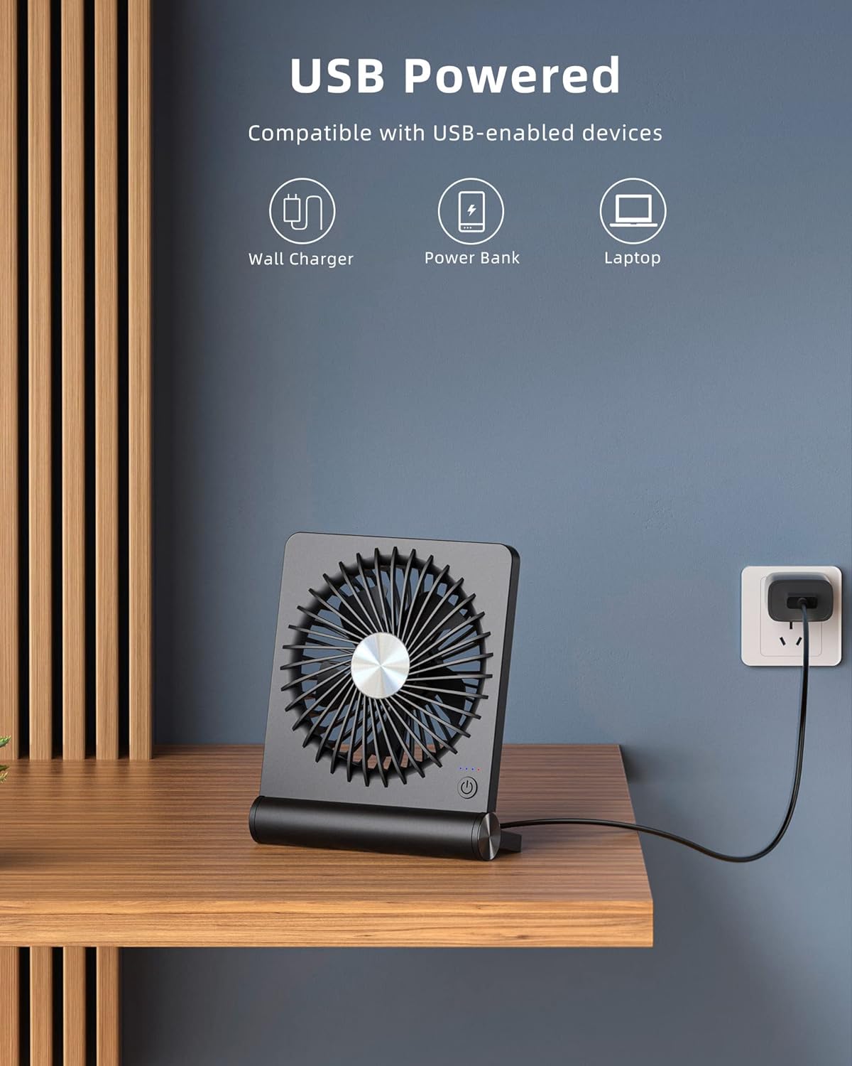 BreezeMax | Ultra-Quiet Strong Wind Small Table Fan