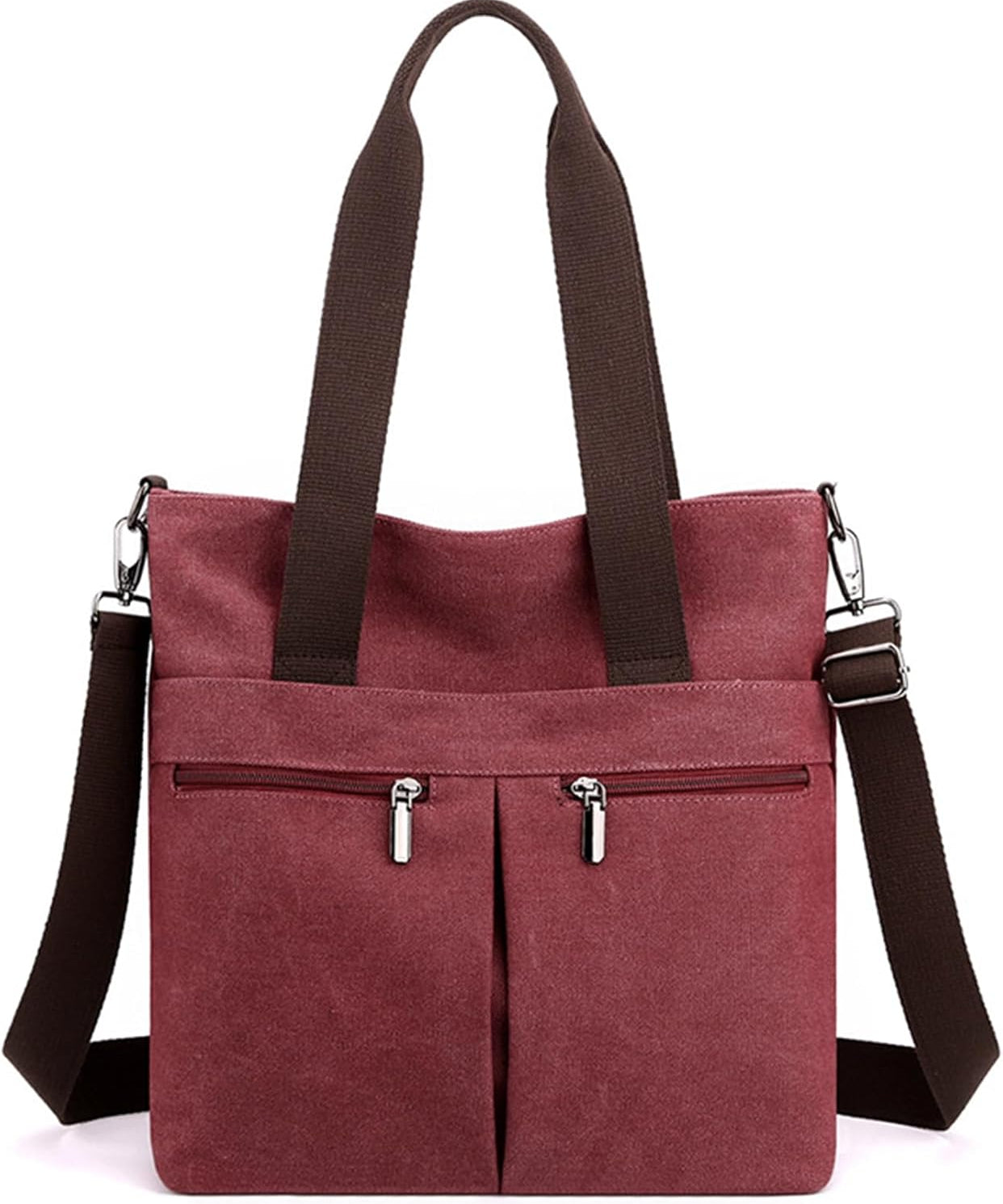 Lena | Canvas Shoulder Bag with Multiple Pockets