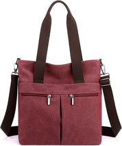 Lena | Canvas Shoulder Bag with Multiple Pockets