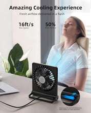 BreezeMax | Ultra-Quiet Strong Wind Small Table Fan