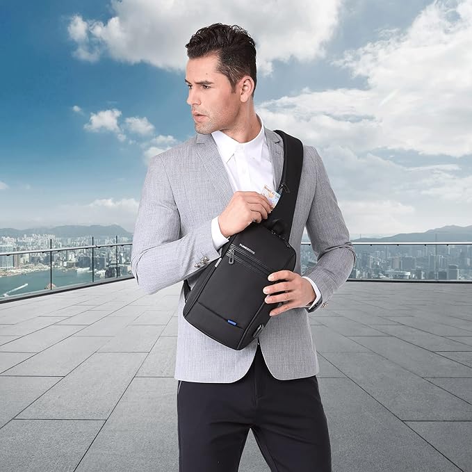 Theo | Large Travel Crossbody Bag for Men