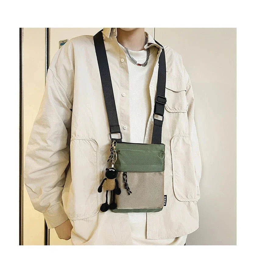 Noah | Small Compact Canvas Crossbody Sling Bag