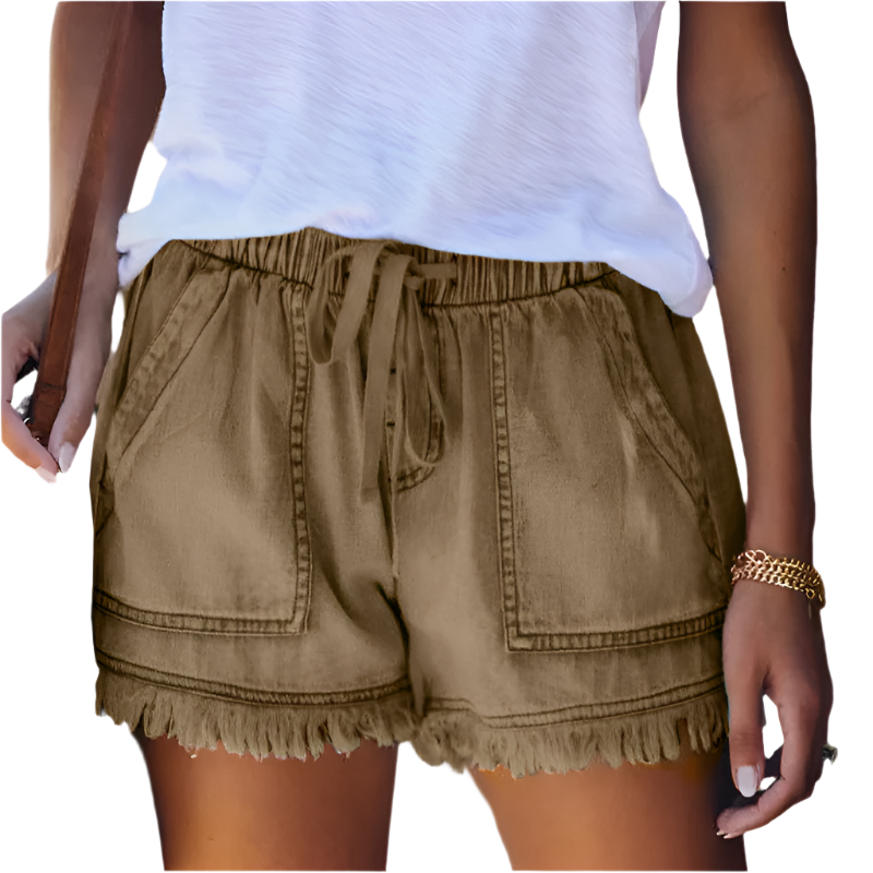 Maria | High-Waist Denim Shorts