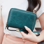 Samira | RFID-blocking Passport Holder Travel Wallet with Wrist Strap