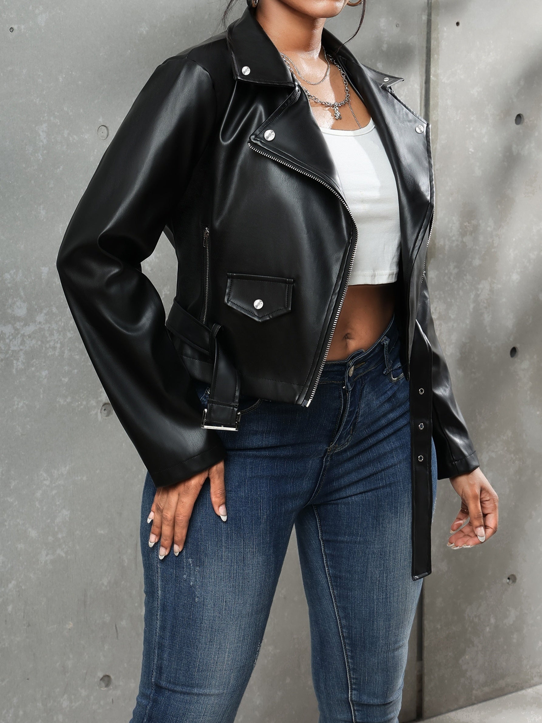 Quinn | Bold Edge Biker Jacket