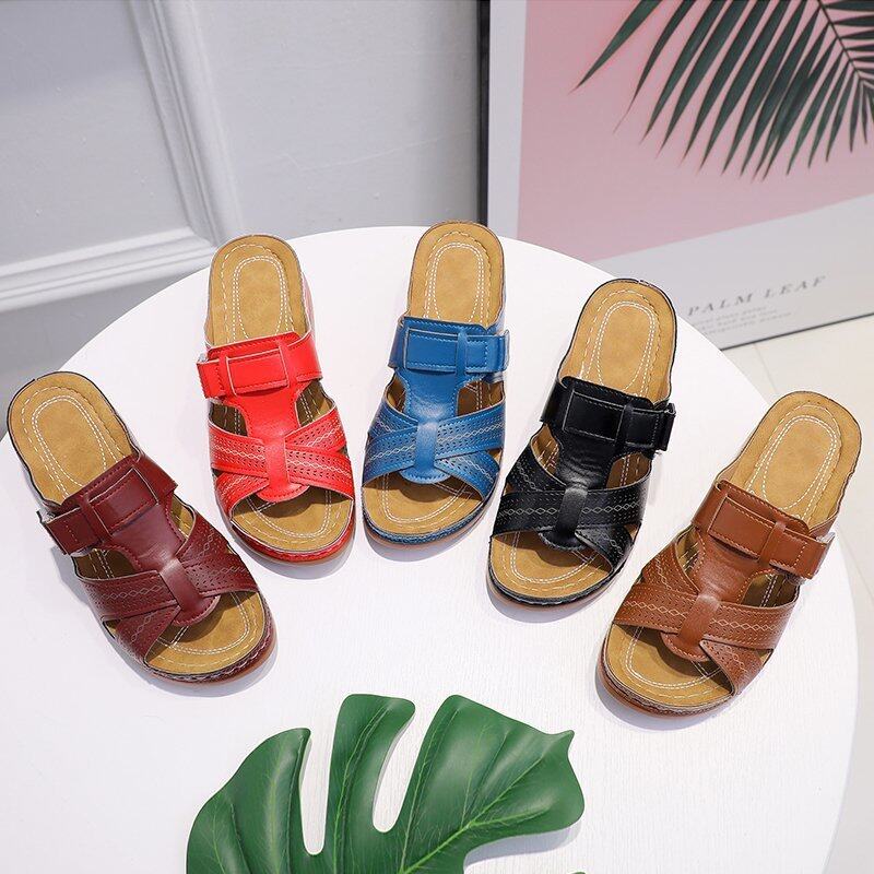 EVELYN | Non-slip Orthopedic Leather Sandals