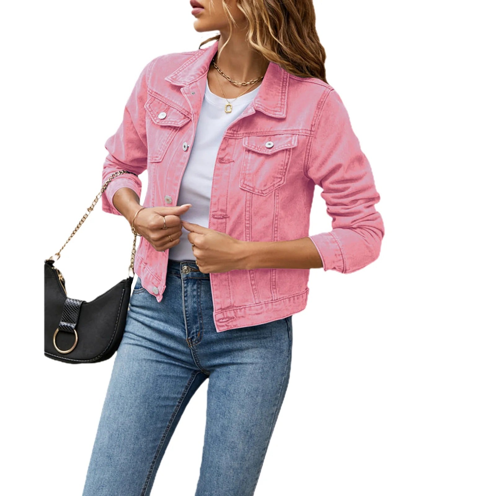 Charlotte | Denim Jacket with Buttons