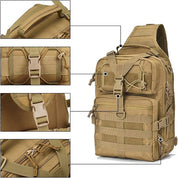 Max | Large Tactical Travel Crossbody Sling Bag for Men