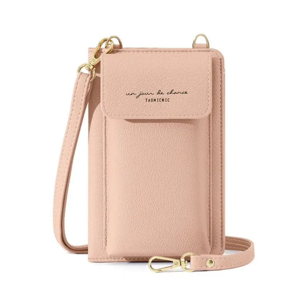 Perle | Lightweight PU Passport Holder with Removable Shoulder Strap