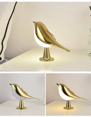 GlowNest | Wooden Bird-Shaped Night Lamp