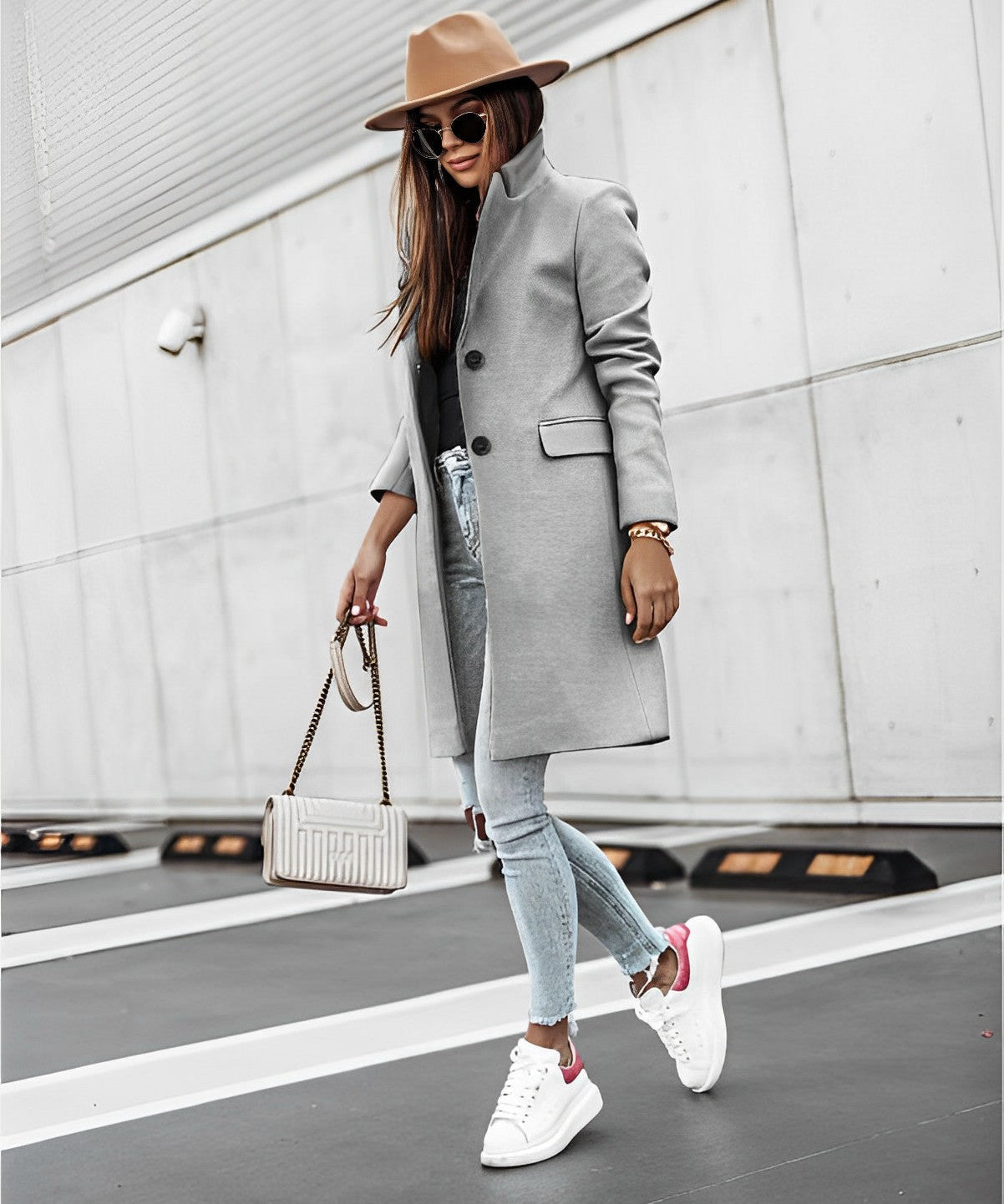 Elysiav | Women's Long Trench Coat | Comfortable