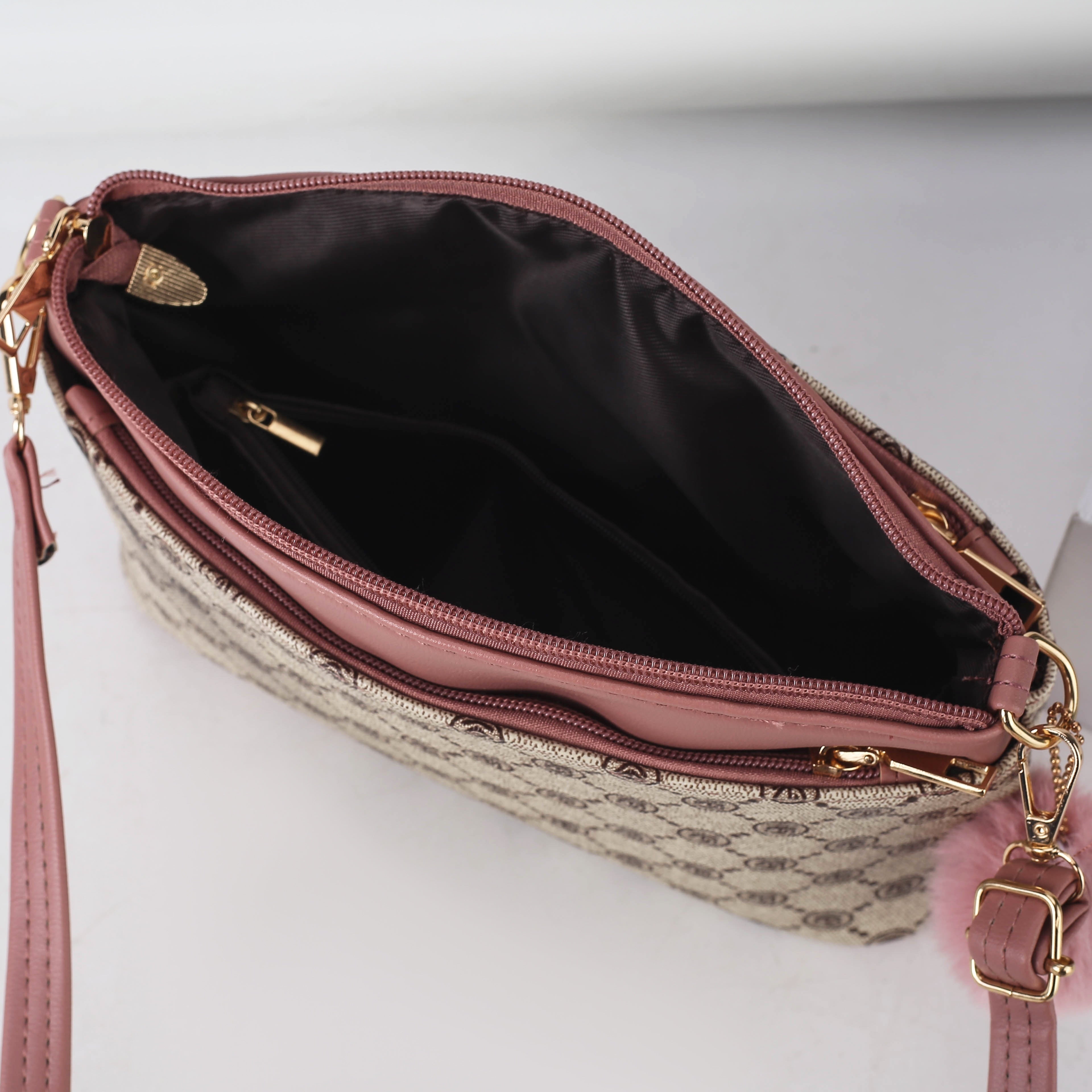 Mila | Leather Shoulder Bag for Women with Plaid Pattern