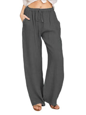 HEIDI | High Waist Breathable Cotton Pants Women