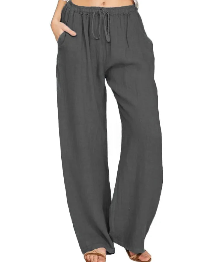 HEIDI | High Waist Breathable Cotton Pants Women