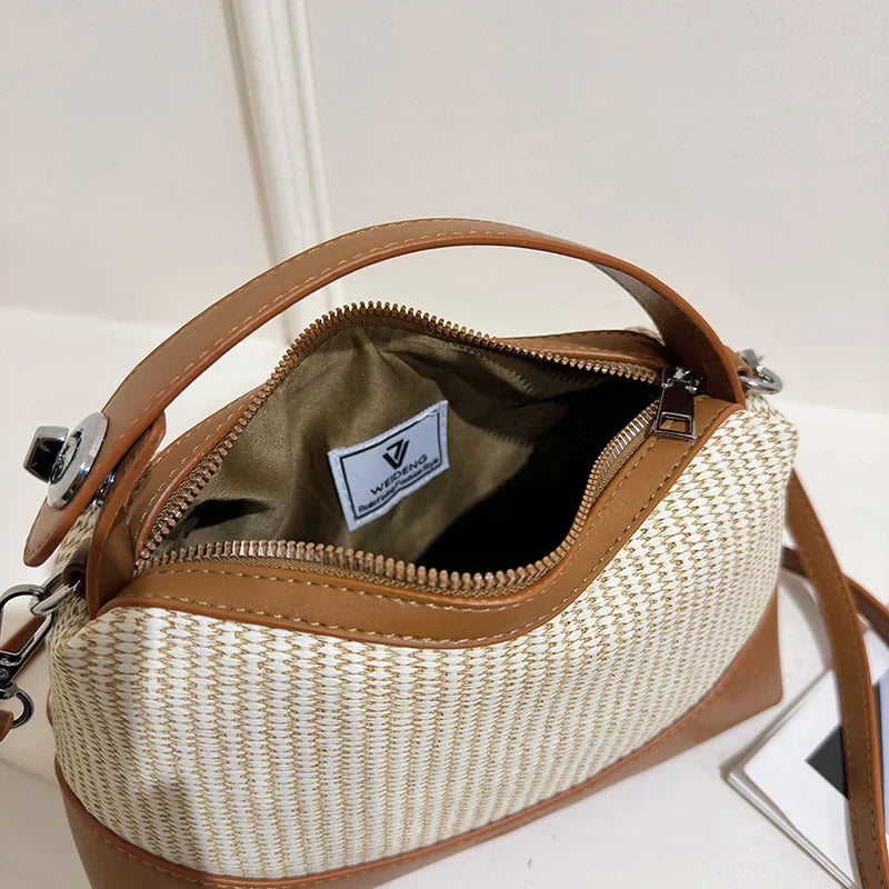 Maya | Women's Casual Straw Cord Crossbody Bag