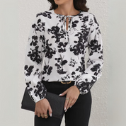 Victoria | Elegant Floral Blouse