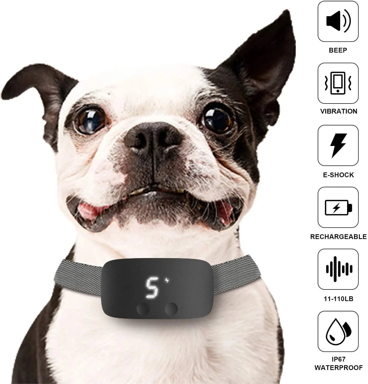 Blackie | Rechargeable Waterproof Training Collar for Dogs