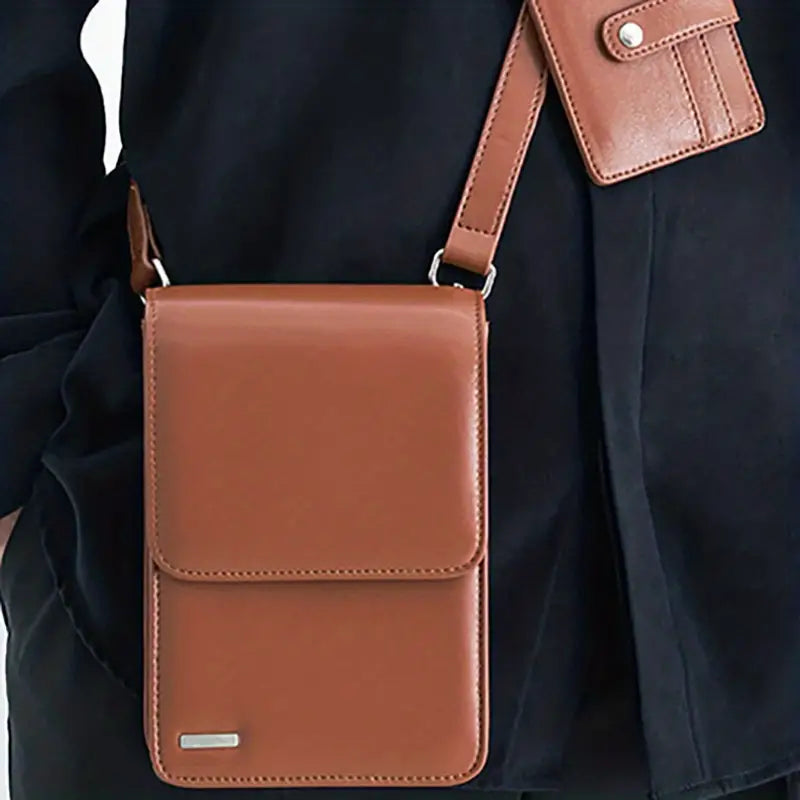 Liam | Compact PU Leather Bag for Crossbody Carrying