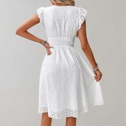 ALMA | Short White Dress Ideal for Summer