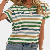 GABBY | Casual Striped Women's T-shirt