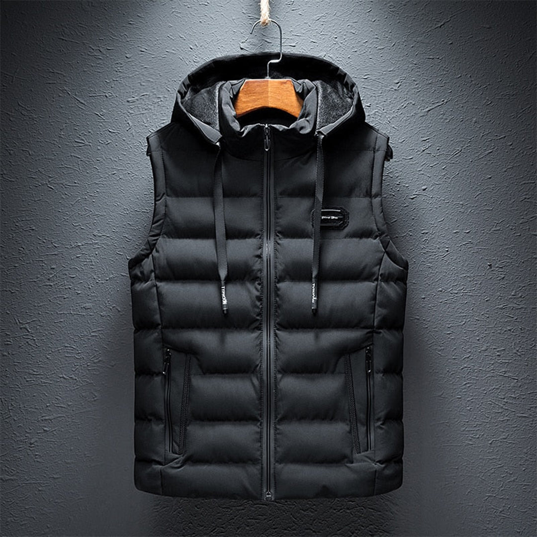 Falco Bodywarmer | Casual padded body warmer with hood for men