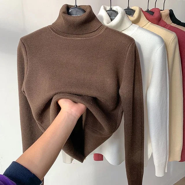 SILVY | Turtleneck Sweater Fleece Lined