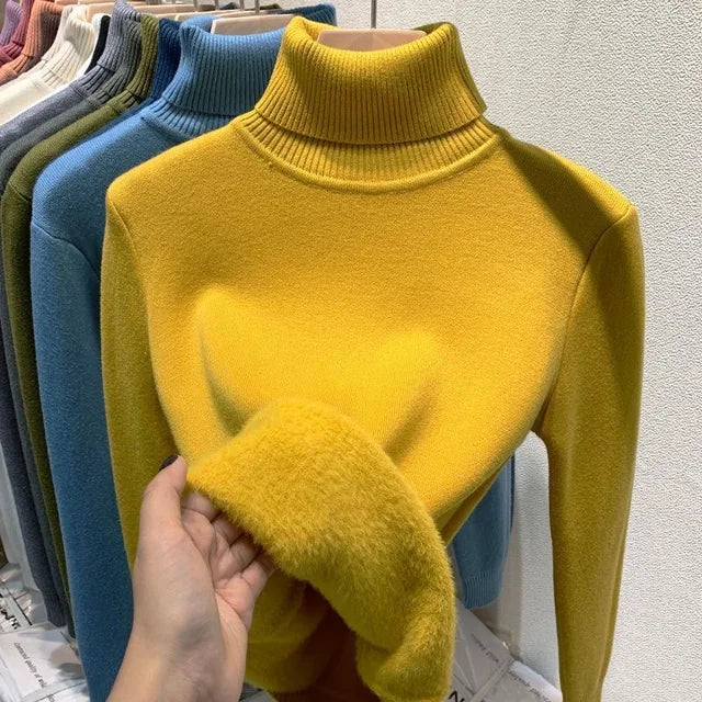 SILVY | Turtleneck Sweater Fleece Lined