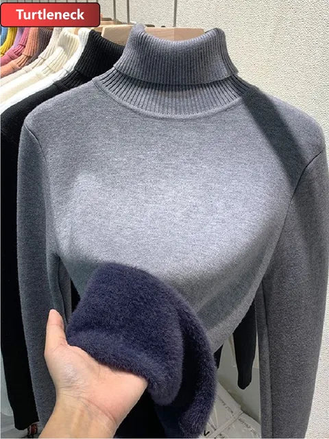 SILVY | Turtleneck Sweater Fleece Lined