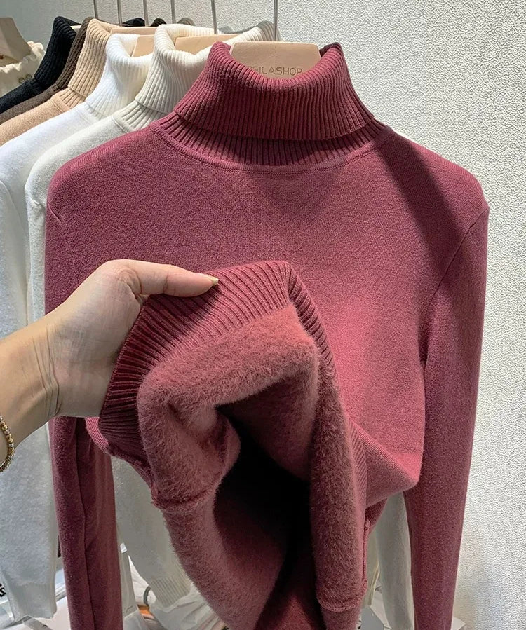 SILVY | Turtleneck Sweater Fleece Lined