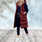 Stockholm Bodywarmer | Elegant padded knee-length gilet for women