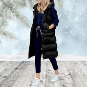 Stockholm Bodywarmer | Elegant padded knee-length gilet for women