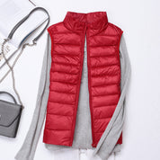 Saint Cantelle Bodywarmer | Warm lightweight down sleeveless vest for women